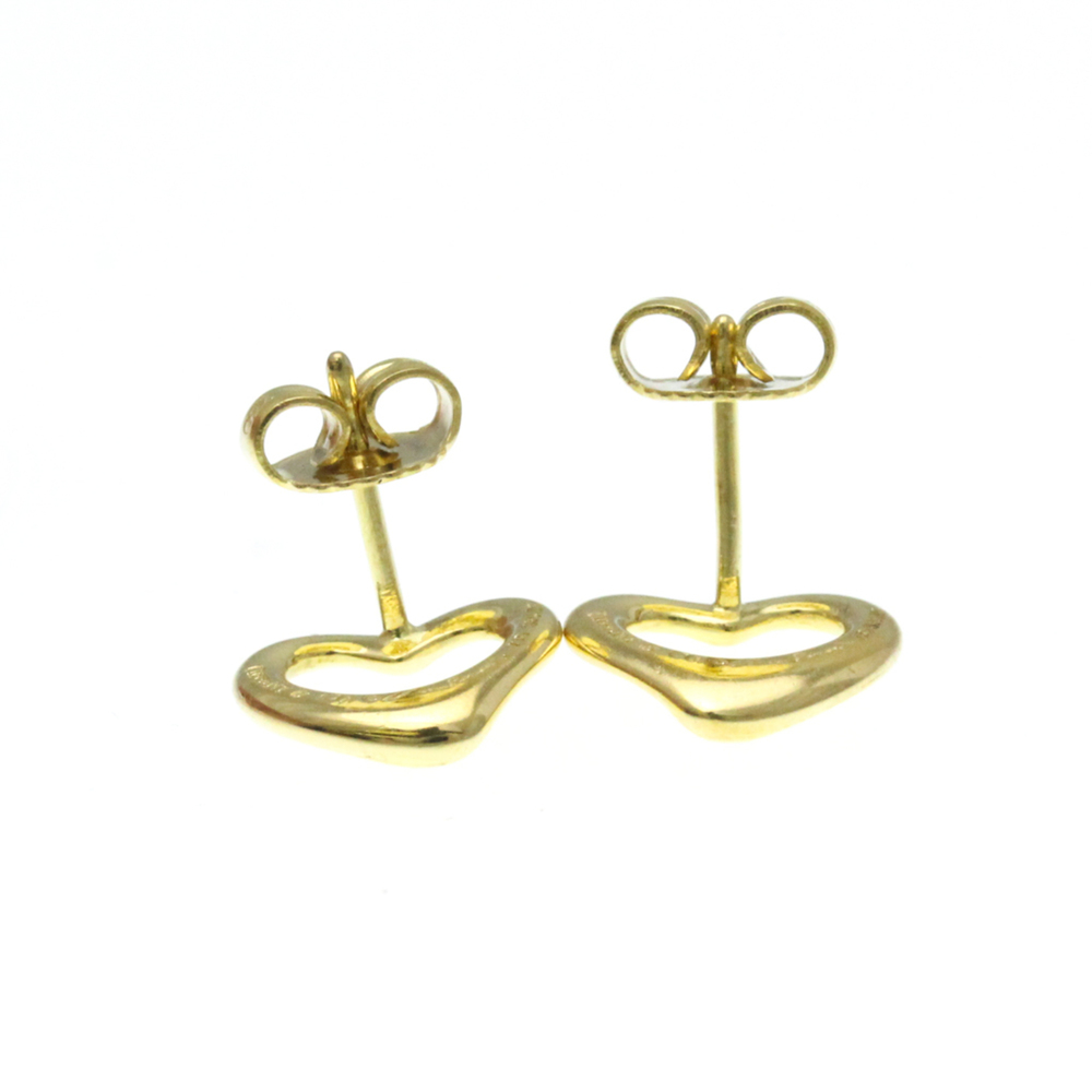 Tiffany Open Heart No Stone Yellow Gold (18K) Stud Earrings Gold - Picture 2 of 11